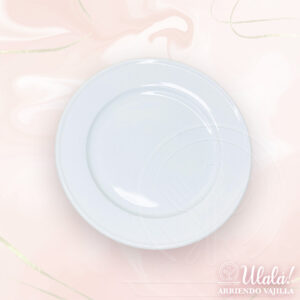 Arriendo plato principal redondo 23cm