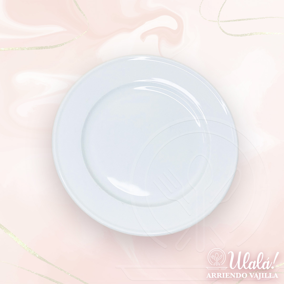 Arriendo plato principal redondo 23cm